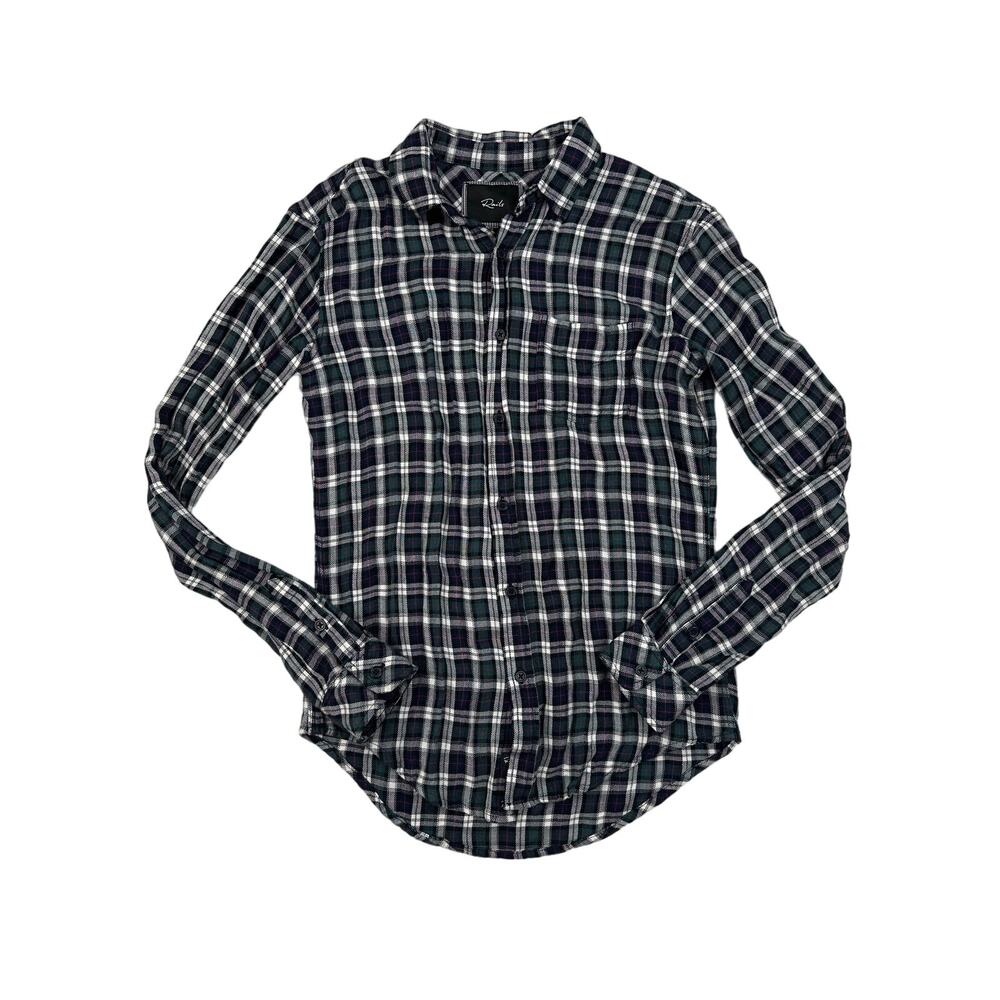Rails - Plaid Button Down Shirt In Black & Green - image 1